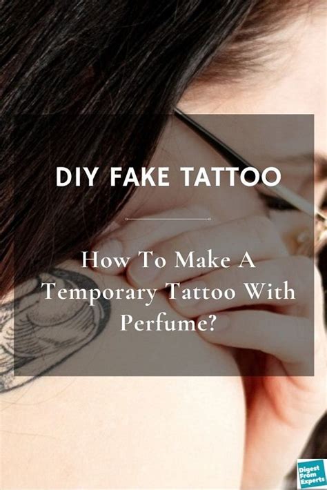 temporary tattoo with perfume tiktok